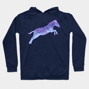 Space Zebra- Blue Hoodie